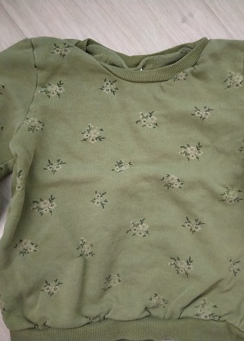 LC Waikiki Kız Çocuk Mor Nakışlı Sweatshirt