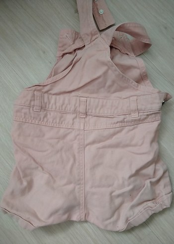 LC Waikiki Kızlar için düğmeli pembe askılı tulum