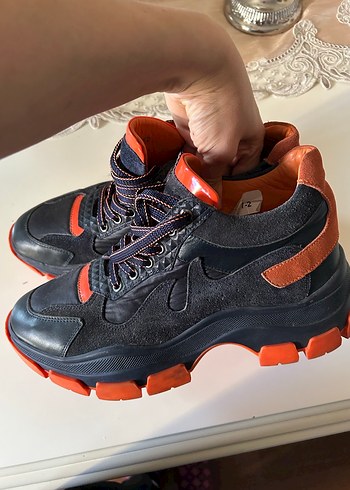 Turuncu Detaylı Erkek Spor Ayakkabı - Görsel 6