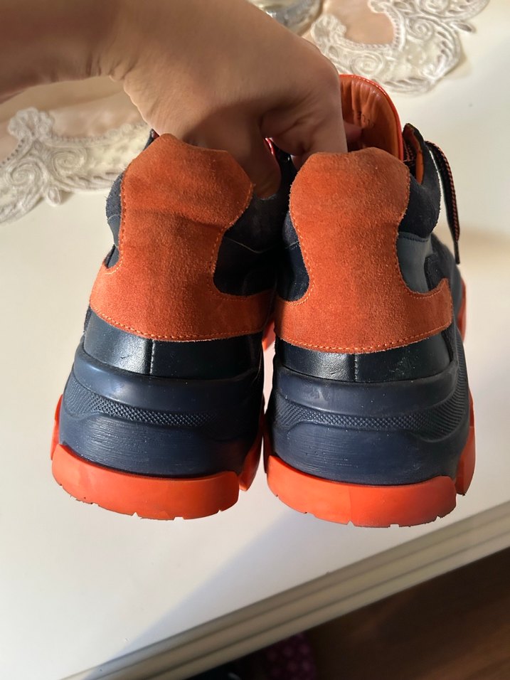 Turuncu Detaylı Erkek Spor Ayakkabı - Görsel 3