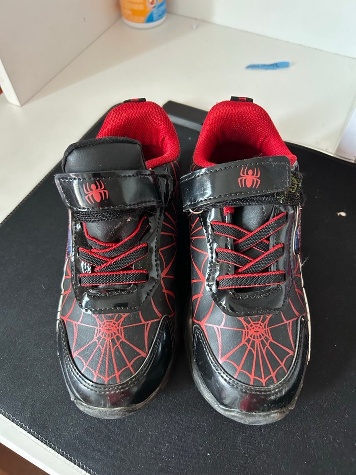 Renkli Erkek Çocuk Spor Ayakkabı - Kırmızı - Görsel 2