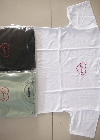 Kadın Beyaz Pamuklu Loose Fit Tişört