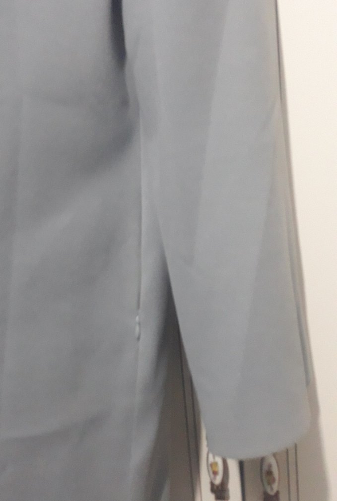 buz mavisi Kadın Midi Kürk Detaylı Kışlık kaşe  manto - Görsel 3