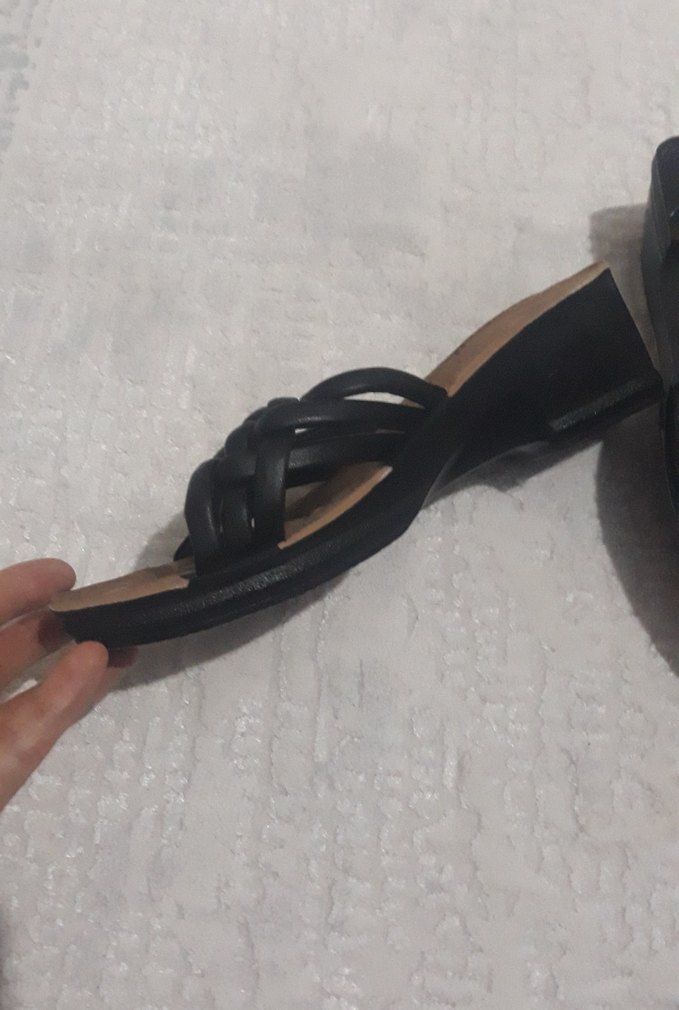 Bej Kadın Dolgu Topuklu Terlik - Görsel 3