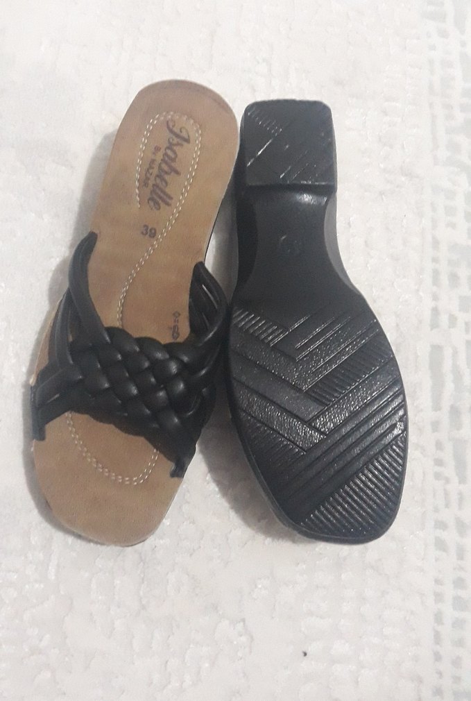 Bej Kadın Dolgu Topuklu Terlik - Görsel 2