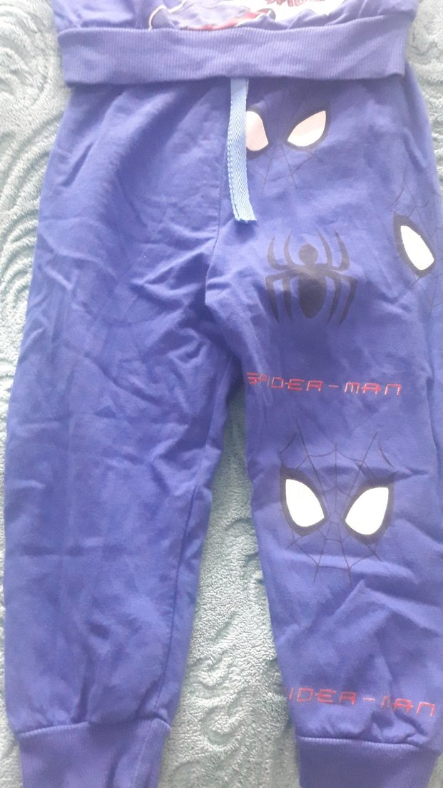 Erkek Çocuk Baskılı Mavi Pijama Takımı - Görsel 4