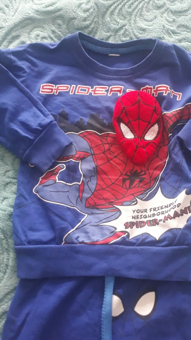 Erkek Çocuk Baskılı Mavi Pijama Takımı - Görsel 3