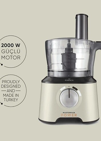 Karaca Karaca Mastermaid Power Multifunctional 10 in 1 Soft Cream Çok A