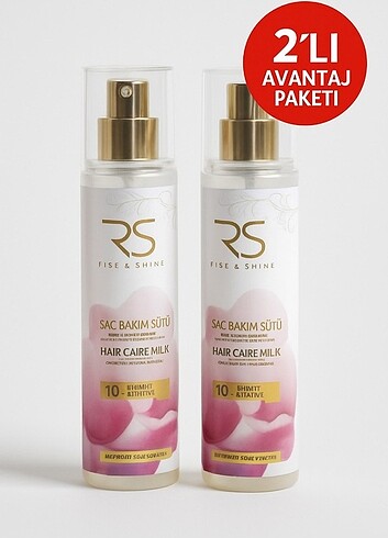 Rise & Shine Saç Bakım Sütü 2'li Avantaj Paketi ? Ekstra Keratin - Görsel 2