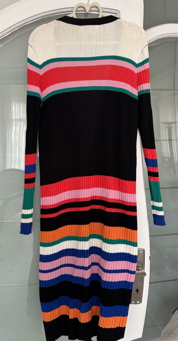 İpekyol Uzun Kollu Çok Renkli Çizgili Kadın Hırka - Görsel 2