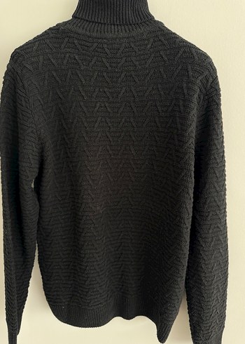 Siyah Erkek Boğazlı Kazak - Görsel 2