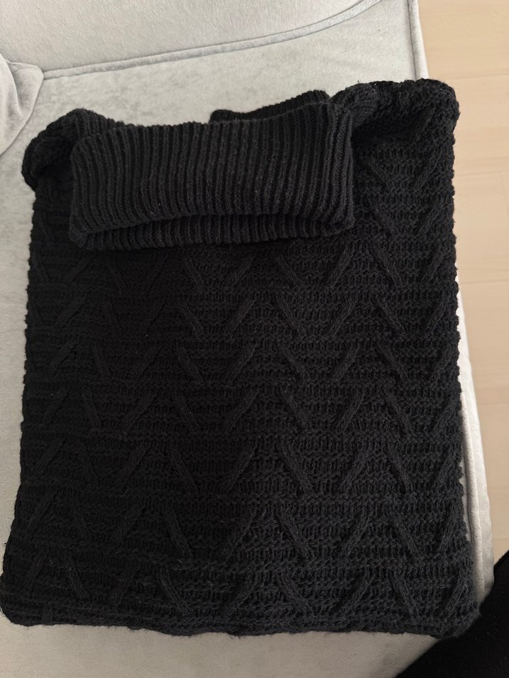 Siyah Erkek Boğazlı Kazak - Görsel 4