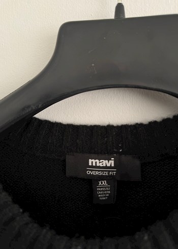 Siyah Oversize  triko Kazak - Görsel 3