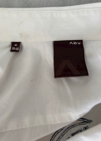 Beyaz Baskılı V Yaka Uzun Kollu Erkek Gömlek - Görsel 5