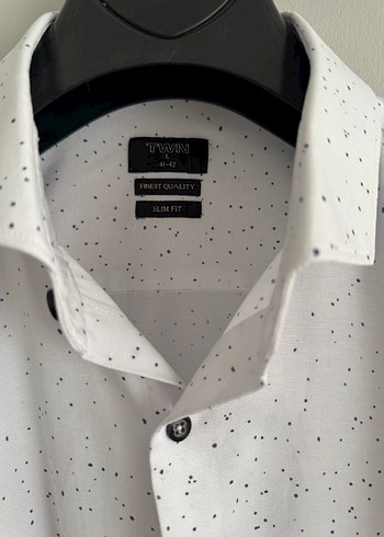 Düğmeli Uzun Kollu Beyaz Erkek Gömlek - Görsel 2