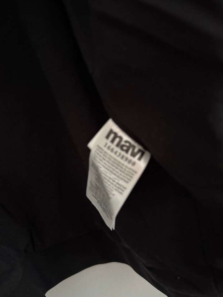 Mavi Çiçek Desenli Siyah Kadın Ceket - Görsel 4