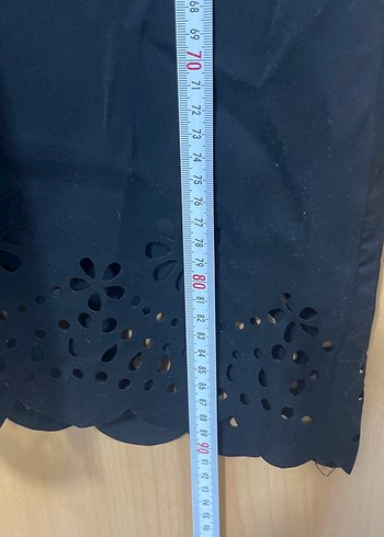 Dantel Detaylı Siyah Bohem Midi Elbise - Görsel 6