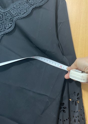 Dantel Detaylı Siyah Bohem Midi Elbise - Görsel 7