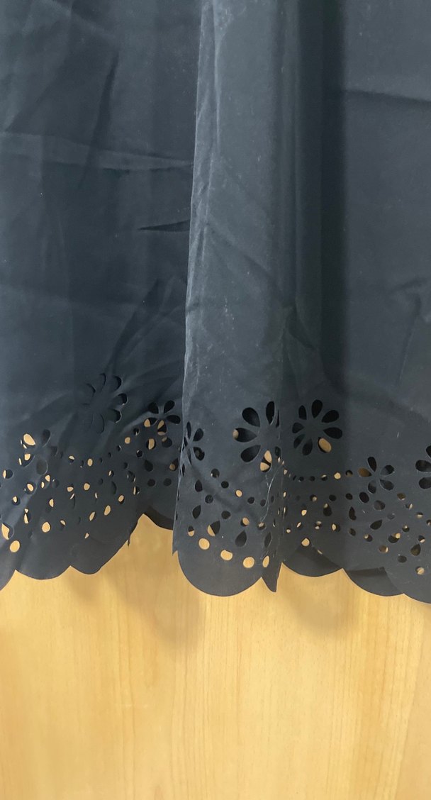 Dantel Detaylı Siyah Bohem Midi Elbise - Görsel 4