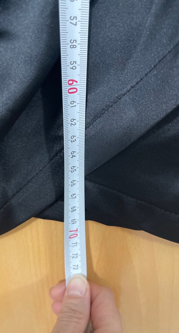 Drapeli Straplez Midi saten Kadın Elbise - Görsel 4