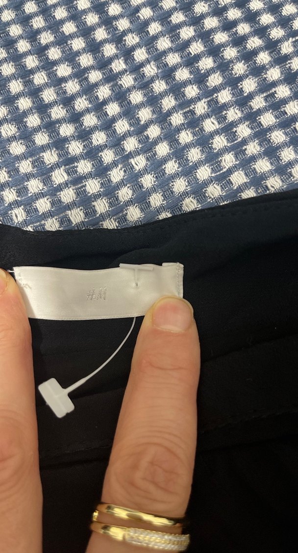 Drapeli Siyah kısa şifon Etek - Görsel 4