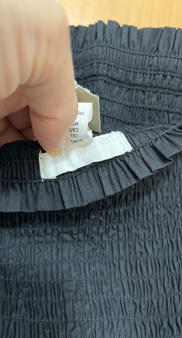 Siyah Fırfırlı Straplez Mini Elbise - Görsel 5