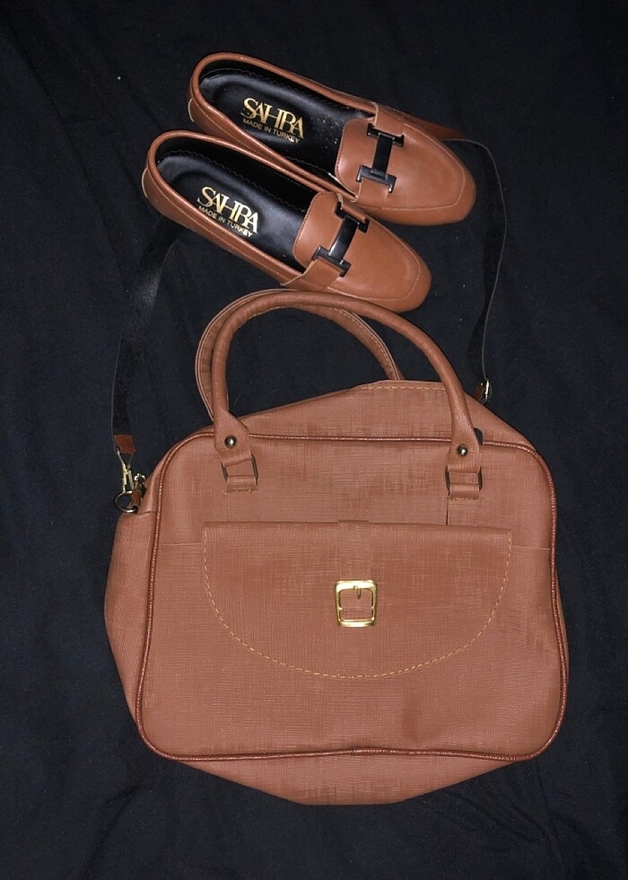 deri ayakkabı ve çanta takım - Görsel 2