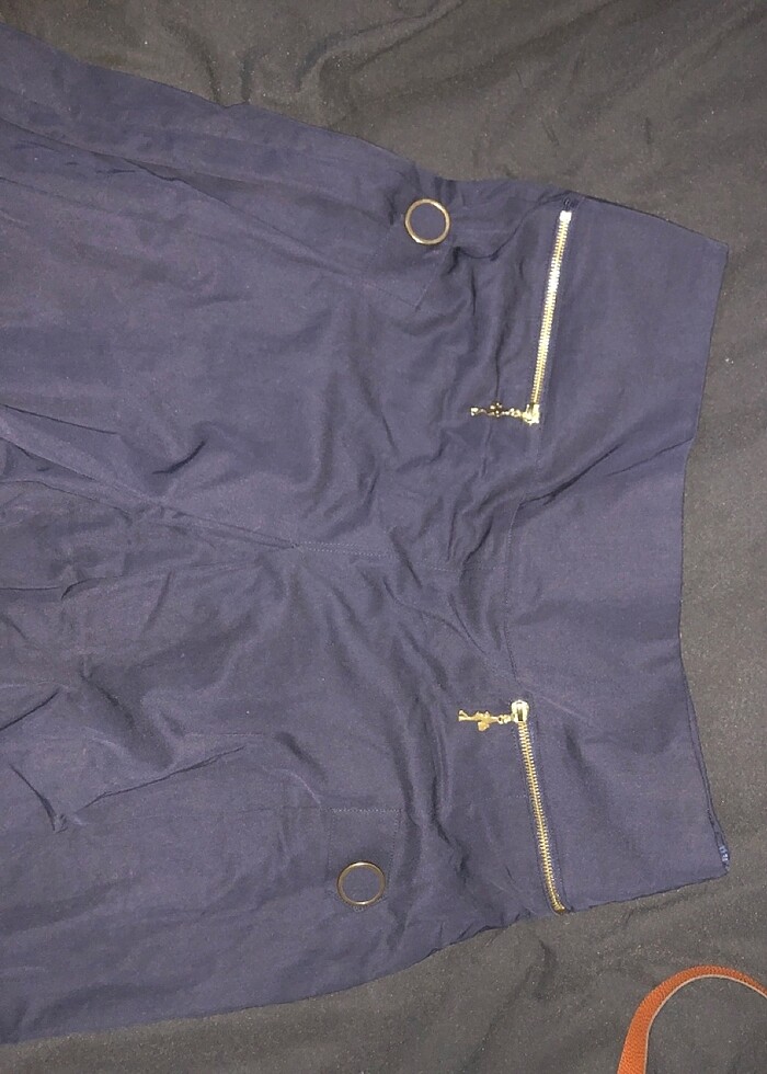 lacivert swass 46 beden pantolon etek - Görsel 2