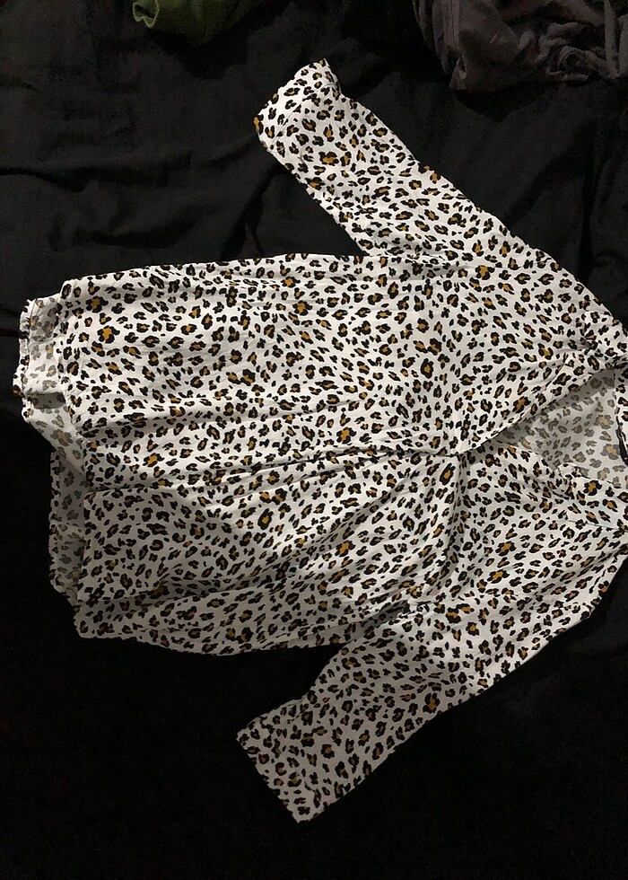 defacto leopar gömlek - Görsel 2