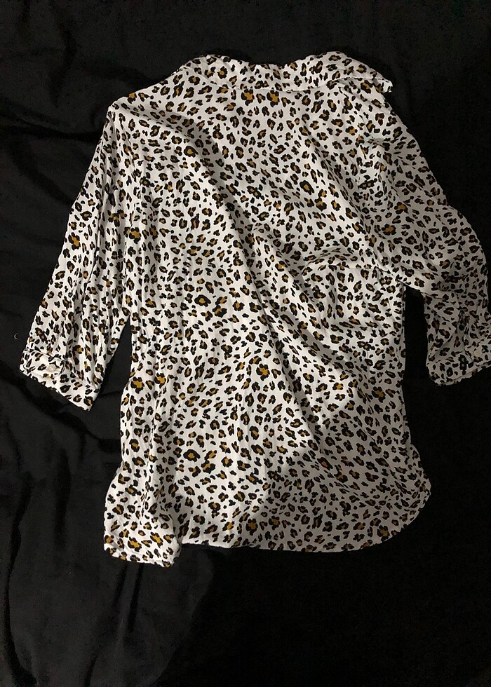 defacto leopar gömlek - Görsel 4