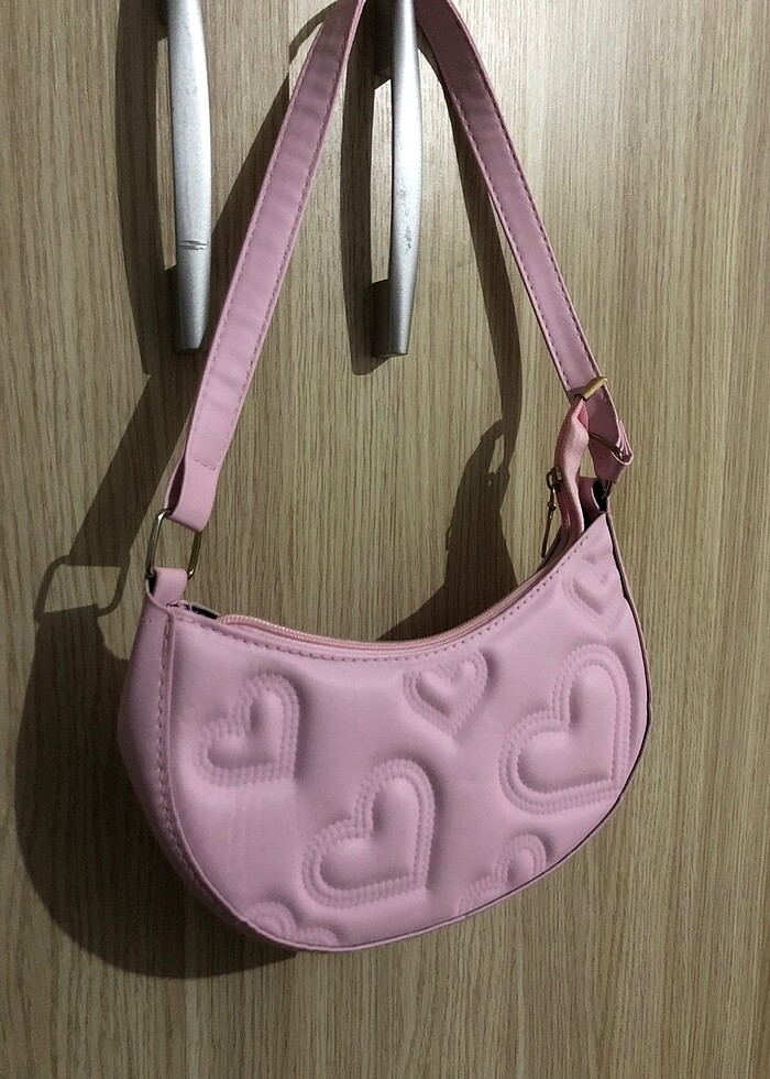 shein çanta deri pembe - Görsel 4