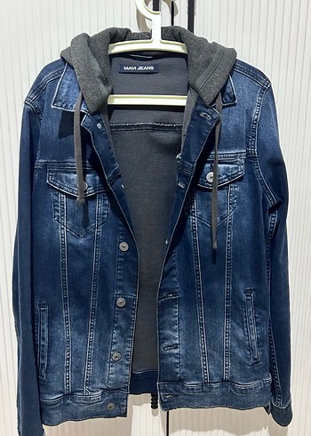 Mavi Jean Kapüşonlu Denim Erkek Ceket - Görsel 2