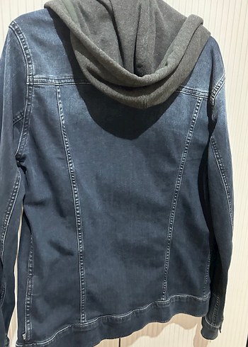 Mavi Jean Kapüşonlu Denim Erkek Ceket - Görsel 7