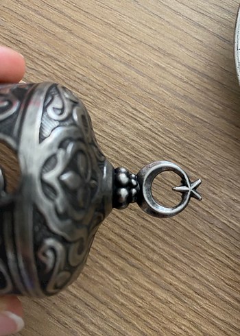 Kahverengi Nakışlı Kahve Fincan Bakır - Görsel 4