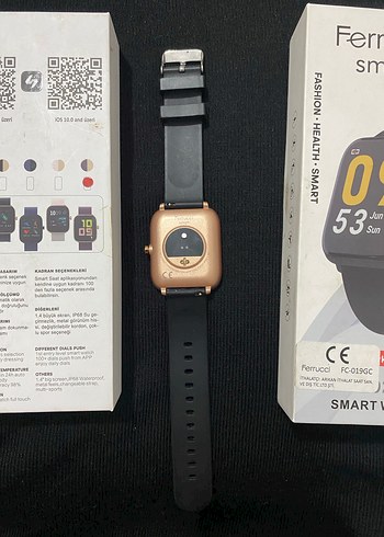 Ferrucci FC-019GC Siyah Akıllı Saat - Görsel 3