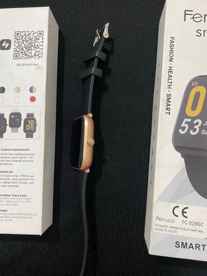 Ferrucci FC-019GC Siyah Akıllı Saat - Görsel 4