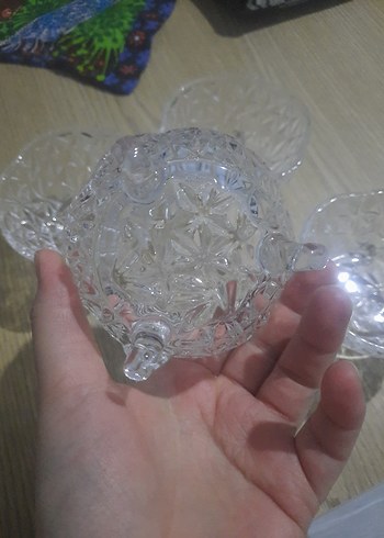 Şeffaf Desenli Cam Kase Seti - Görsel 4