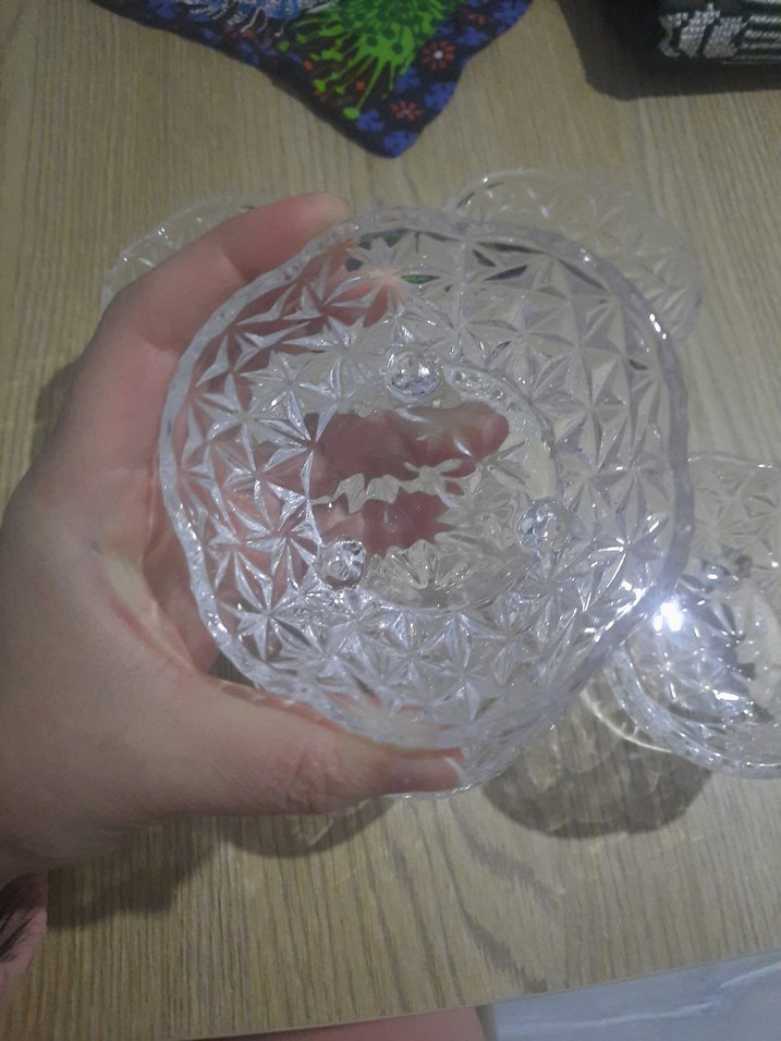 Şeffaf Desenli Cam Kase Seti - Görsel 5