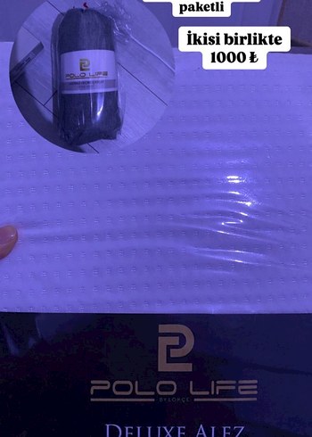 Ürünler Çift Kişilik Alez ve lastikli çarşaf - Görsel 3