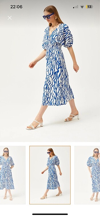 Mavi elbise - Görsel 5