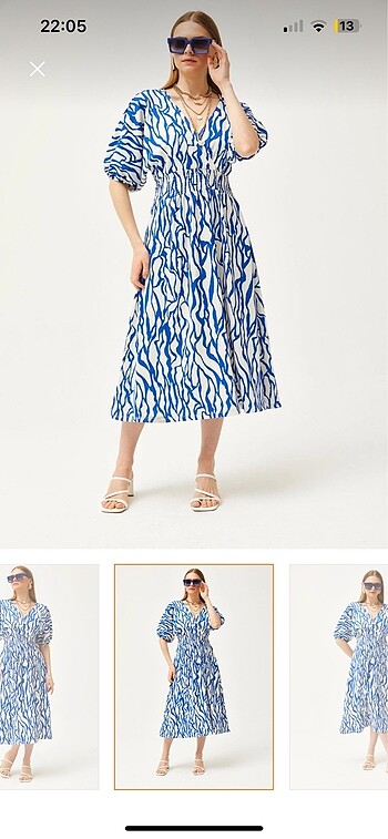 Mavi elbise - Görsel 3