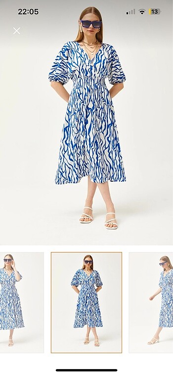 Mavi elbise - Görsel 4