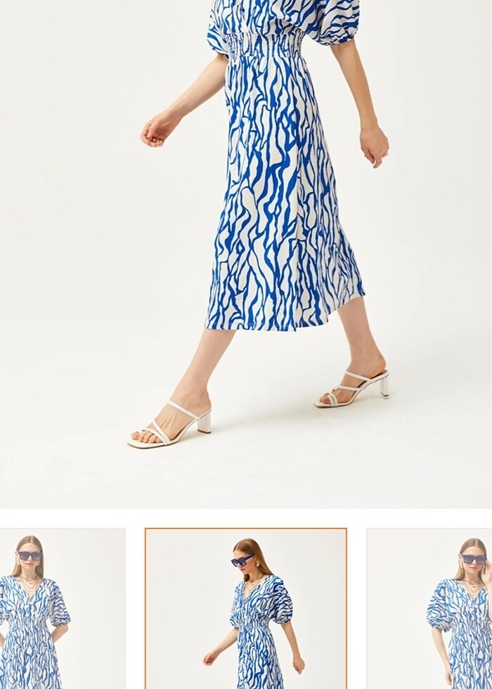 Mavi elbise - Görsel 5