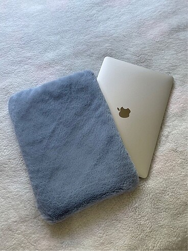 Bebe Mavi Peluş Laptop/Tablet/İpad Çantası