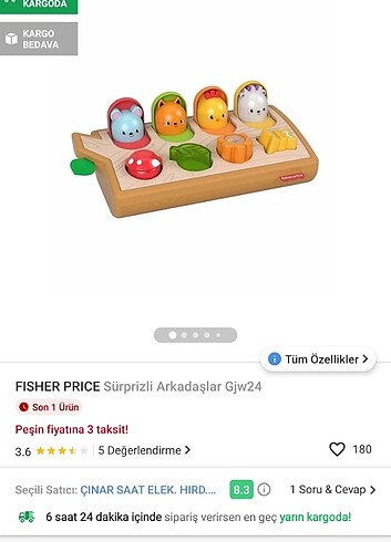 Fisher price suprizli arkadaşlar 