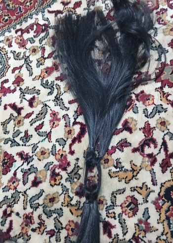 Siyah Püsküllü Bohem Saç Aksesuarı - Görsel 2