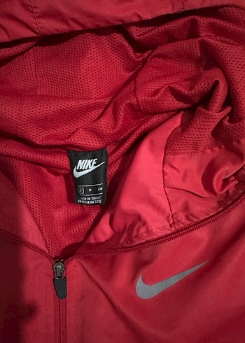 Kırmızı Nike Fermuarlı Erkek Yağmurluk - Görsel 3