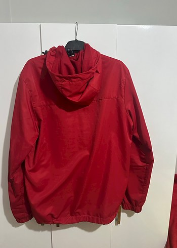 Kırmızı Nike Fermuarlı Erkek Yağmurluk - Görsel 2