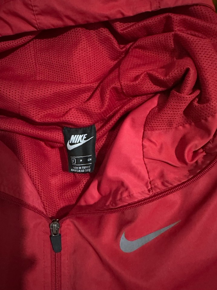 Kırmızı Nike Fermuarlı Erkek Yağmurluk - Görsel 3
