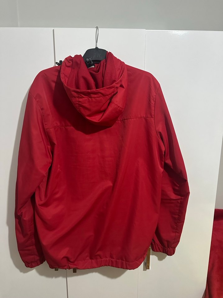 Kırmızı Nike Fermuarlı Erkek Yağmurluk - Görsel 2